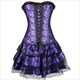 3 Piece Lace Overlay Strapless Layered Basque Shaper Corset