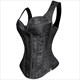 Jacquard Embroidery Body Shaper Corset With Straps