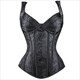 Jacquard Embroidery Body Shaper Corset With Straps