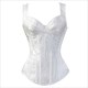 Jacquard Embroidery Body Shaper Corset With Straps