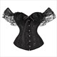 Jacquard Stickerei Body Shaper Korsett mit Spitzenträgern