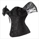 Jacquard Stickerei Body Shaper Korsett mit Spitzenträgern