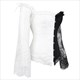 Off-The-Shoulder Lace Overlay Shaper Corset With Long Sleeve