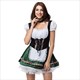 Traditional Oktoberfest Dirndl Dress With Apron