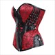 Retro Gothic Sweetheart Stickerei Reißverschluss Vorne Shaper Korsett