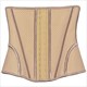 Mesh W-Shaped Steel Boned Waist Cincher Training Shaper Corset