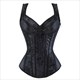 Jacquard Embroidery V-Neck Shaper Corset With Straps