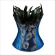 Strapless Peacock Feathers Shaper Corset
