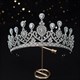 Alloy Bridal Tiara With Rhinestone Accents