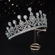 Alloy Bridal Tiara With Rhinestone Accents