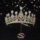 Alloy Bridal Tiara With Rhinestone Accents