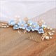 Alloy Handmade Flower Hair Comb With Pearls