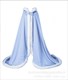 Double Layer Satin Winter Wedding Cloak With Faux Fur Trim