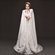 Faux Fur Winter Wedding Cloak Hooded Bridal Wrap