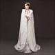 Faux Fur Winter Wedding Cloak Hooded Bridal Wrap