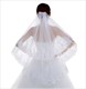 Double Layer Sequin Lace Applique Wedding Veil