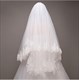 Double Layer Sequin Lace Applique Wedding Veil