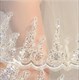 Double Layer Sequin Lace Applique Wedding Veil