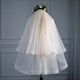 Double Layer Hem Edge Wedding Veil