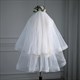 Double Layer Hem Edge Wedding Veil