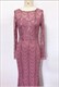 Floor Length Prom Dress With Long Sleeve And Mermaid Sequin Design