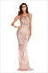Sequin Embellished Mermaid V-Neck Sleeveless Prom Dress
