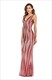 Vintage Sequin V-Neck Sleeveless Mermaid Prom Dress