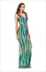 Vintage Sequin V-Neck Sleeveless Mermaid Prom Dress