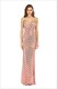 Mermaid Stripe V-Neck Spaghetti Strap Maxi Dress With X-Back