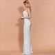 Sequin Mermaid Asymmetrical Prom Dress With One Long Sleeve