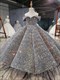 Stunning Sequin Princess Ball Gown Flower Girl Dresses