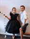 Jewel Tulle Blumenmädchen-Kleid mit Ärmeln