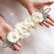 3D Flower Rosette Rhinestone Bridal Sash