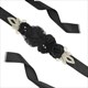 3D Flower Rosette Rhinestone Bridal Sash