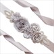 3D Flower Rosette Rhinestone Bridal Sash