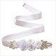 3D Flower Rosette Rhinestone Bridal Sash
