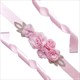 3D Flower Rosette Rhinestone Bridal Sash