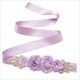 3D Flower Rosette Rhinestone Bridal Sash