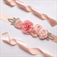 3D Flower Rosette Rhinestone Bridal Sash