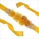 3D Flower Rosette Rhinestone Bridal Sash