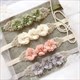 Rhinestone Flower Ribbon Bridesmaid Sash