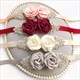Rhinestone Satin Wedding Sash Belt With Flower