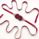 Rhinestone Satin Wedding Sash Belt With Flower