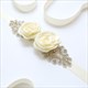 Rhinestone Satin Wedding Sash Belt With Flower