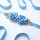 Rhinestone Satin Wedding Sash Belt With Flower