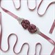 Rhinestone Satin Wedding Sash Belt With Flower