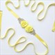 Rhinestone Satin Wedding Sash Belt With Flower