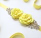 Rhinestone Satin Wedding Sash Belt With Flower