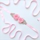 Rhinestone Satin Wedding Sash Belt With Flower