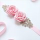Rhinestone Satin Wedding Sash Belt With Flower
